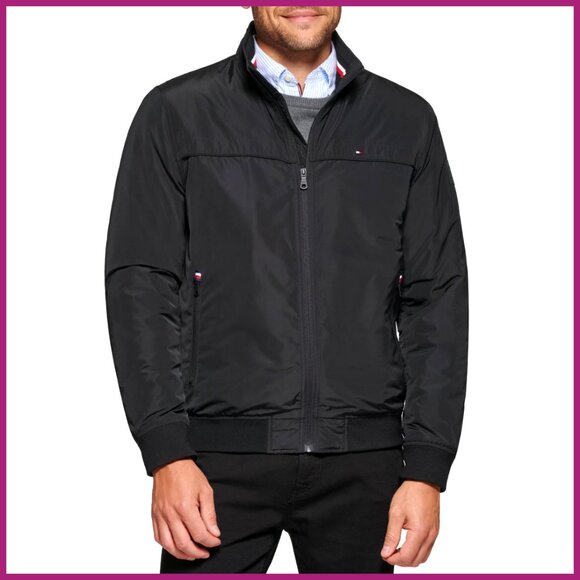 Performance Faux Memory Bomber Jacket with Quilted Lining